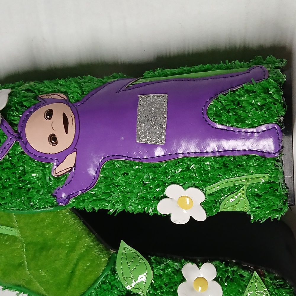 Dolls Kill x Teletubbies Platform Boots Multicolor Fur & Turf Kawaii RARE Size 6 - Picture 12 of 16